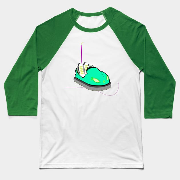 green car Baseball T-Shirt by momomoma